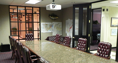 Avid Solution's custom Conference Rooms allow you
                                     to communicate with employees or clients with a custom mounted 
                                     overhead projection system, conference room audio-video, and 
                                     a teleconference system.